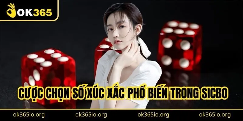 Cược chọn số xúc xắc phổ biến trong sicbo